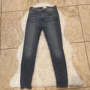 McGuire Neuton Skinny Beaded Studded Jean Size 27 By Anthropologie